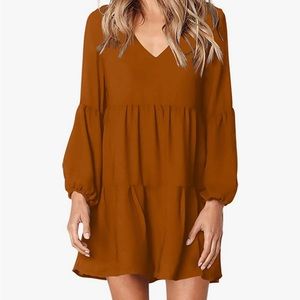 Amoretu Casual Shift Flowy Tunic Dress SZ L